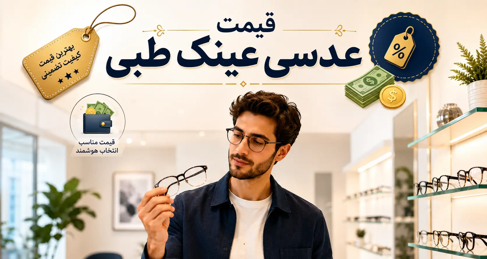 قیمت شیشه عینک طبی | راهنمای خرید عدسی عینک طبی