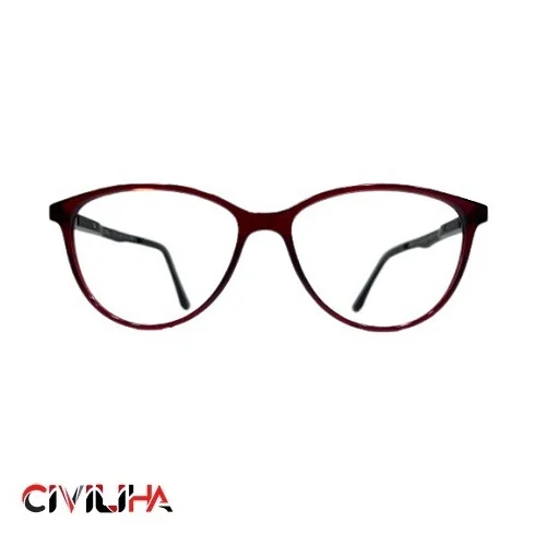 عینک طبی اسپورت Tr90 مدل DSC-213 رنگ قرمز تیره