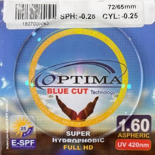 عدسی بلوکات اپتیما ۱.۶ Blue-cut Optima