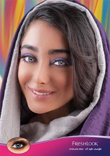 لنز رنگی فصلی فرشلوک Freshlook رنگ طوسی نقره ای (STARLING GRAY)