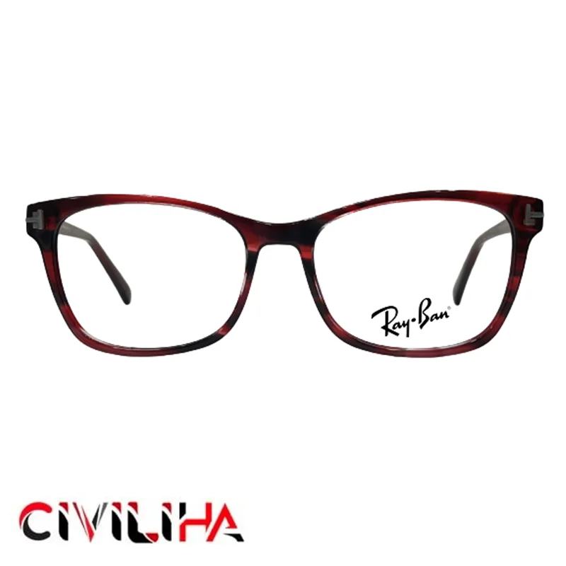 فریم عینک طبی برند ری بن قرمز (Ray Ban) مدل FT5613