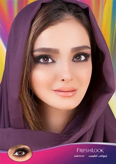 لنز رنگی فصلی فرشلوک Freshlook رنگ ارغوان ای (Amethyst)