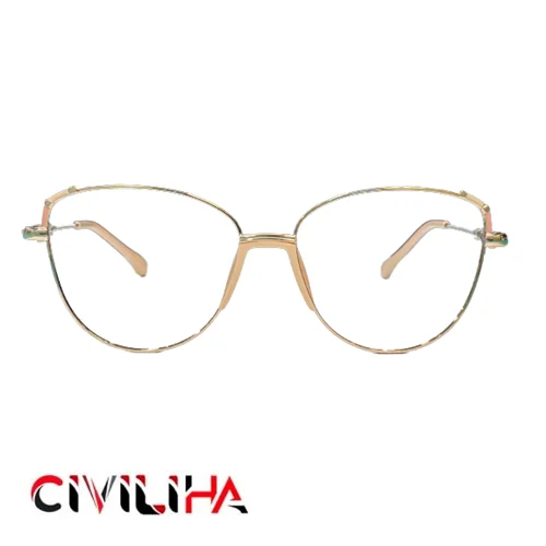 فریم عینک طبی برند کیوب دو رنگ کرم طلایی (CUBE) مدل MB2310