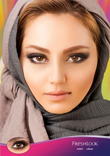 لنز رنگی فصلی فرشلوک Freshlook رنگ عسلی (HONEY)